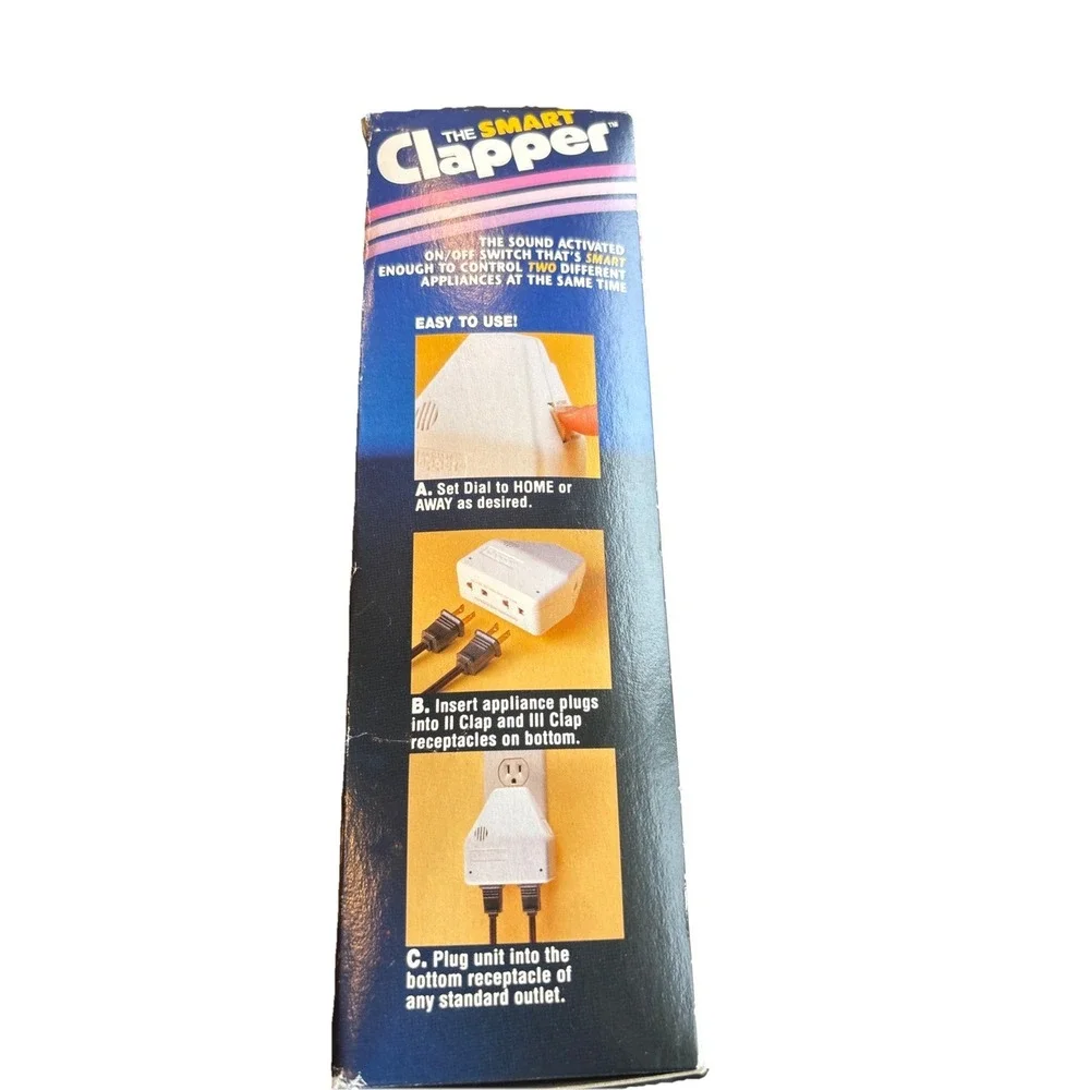 The‎ Original Smart Clapper, Clap It On! Clap It Off! Vintage 1992 In Box
